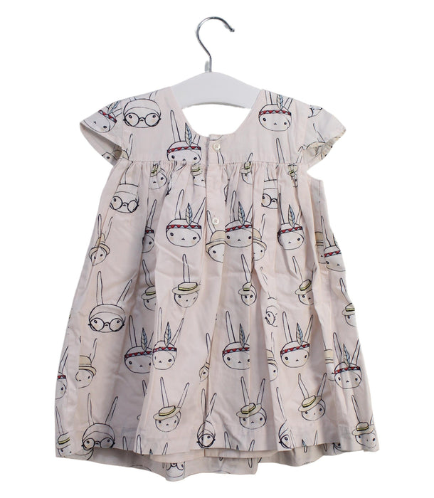 A Pink Short Sleeve Dresses from Mamas & Papas in size 12-18M for girl. (Back View)