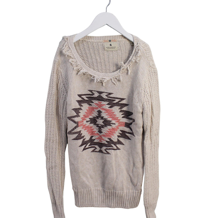 A Beige Knit Sweaters from Scotch & Soda in size 12Y for girl. (Front View)