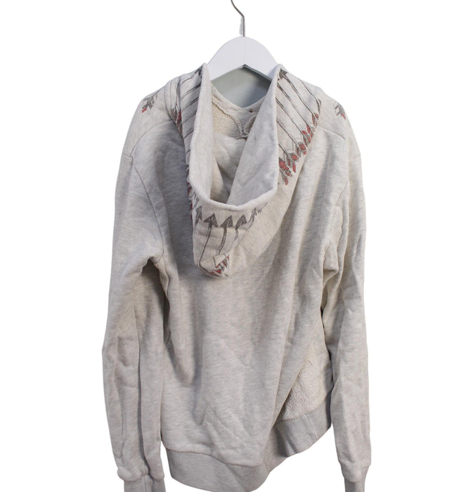 A Grey Hooded Sweatshirts from Scotch Shrunk in size 12Y for girl. (Back View)