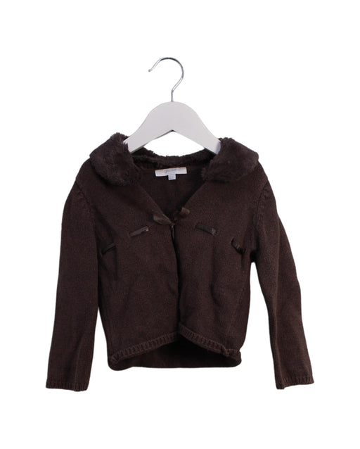 A Brown Cardigans from Jacadi in size 18-24M for girl. (Front View)