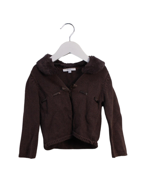 A Brown Cardigans from Jacadi in size 18-24M for girl. (Front View)