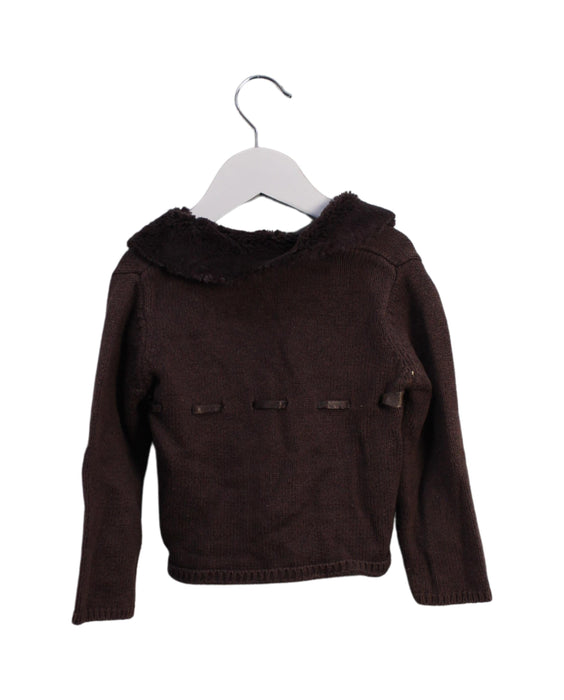 A Brown Cardigans from Jacadi in size 18-24M for girl. (Back View)