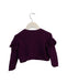 A Purple Cardigans from Tea in size 12-18M for girl. (Back View)