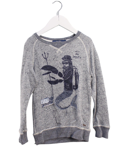 A Grey Crewneck Sweatshirts from Scotch Shrunk in size 4T for boy. (Front View)