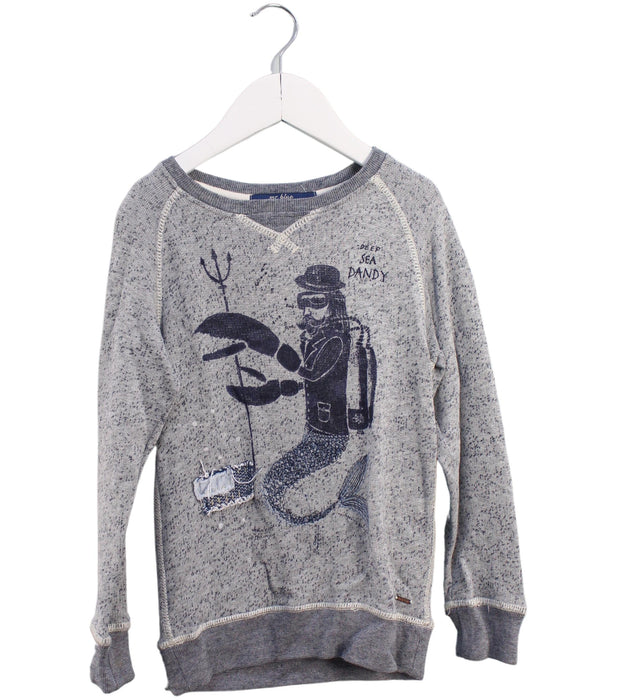 A Grey Crewneck Sweatshirts from Scotch Shrunk in size 4T for boy. (Front View)