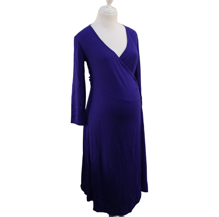 A Purple Long Sleeve Dresses from Isabella Oliver in size XS for maternity. (Front View)