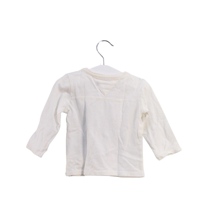 A White Long Sleeve Tops from Tommy Hilfiger in size 3-6M for boy. (Back View)