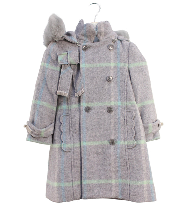 A Grey Coats from Nicholas & Bears in size 2T for girl. (Front View)