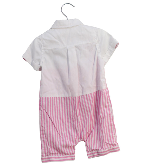 A White Short Sleeve Rompers from Nicholas & Bears in size 3-6M for boy. (Back View)
