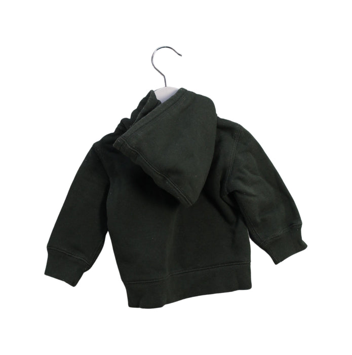 A Green Lightweight Jackets from Roots in size 3-6M for boy. (Back View)