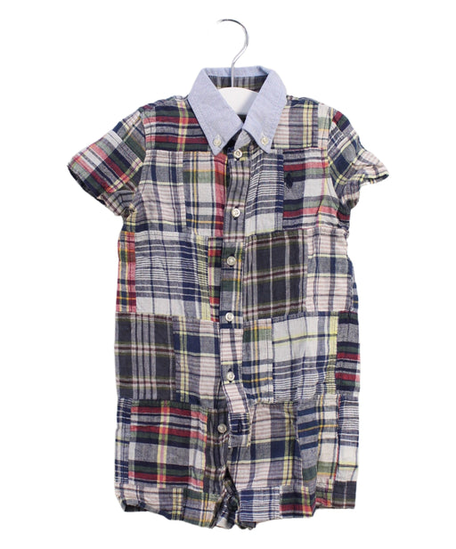 A Multicolour Short Sleeve Rompers from Ralph Lauren in size 6-12M for boy. (Front View)