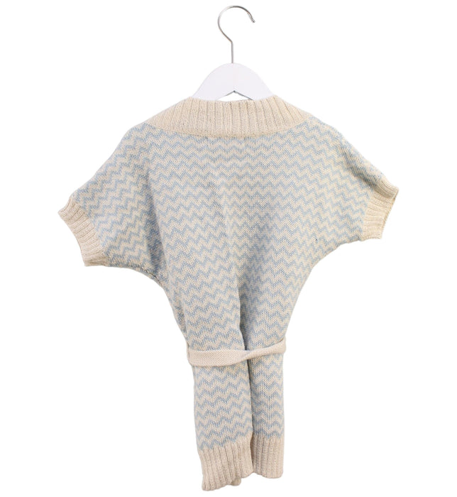 A Ivory Cardigans from Boske Kids in size 5T for girl. (Back View)