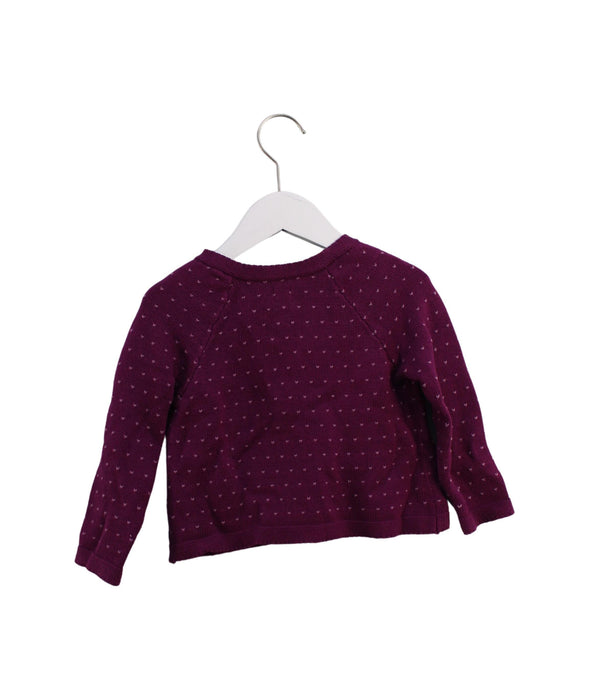 A Purple Cardigans from Tea in size 3T for girl. (Back View)