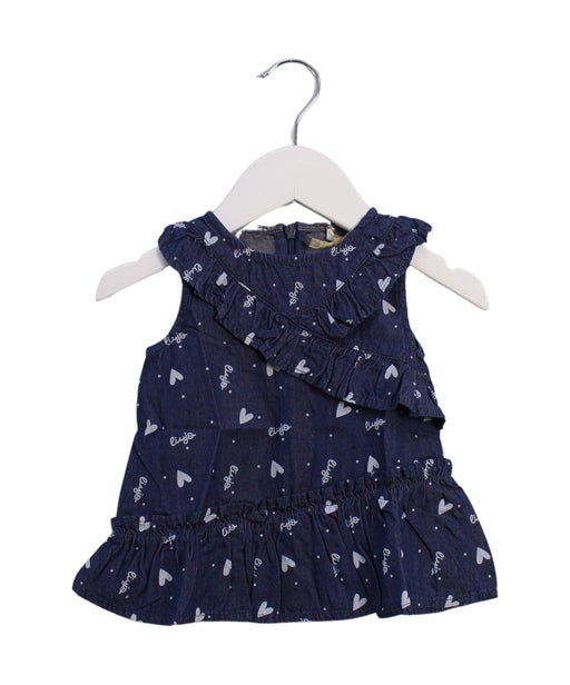 A Navy Sleeveless Tops from Liu Jo in size 0-3M for girl. (Front View)