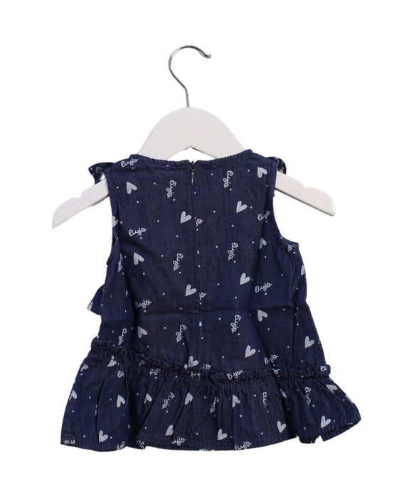 A Navy Sleeveless Tops from Liu Jo in size 0-3M for girl. (Back View)