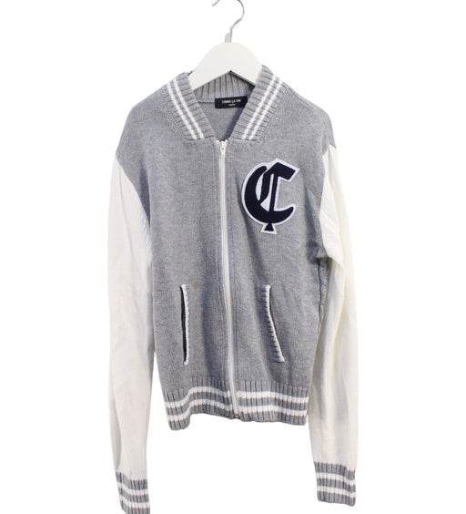 A Grey Knit Sweaters from Comme Ca Ism in size 10Y for boy. (Front View)