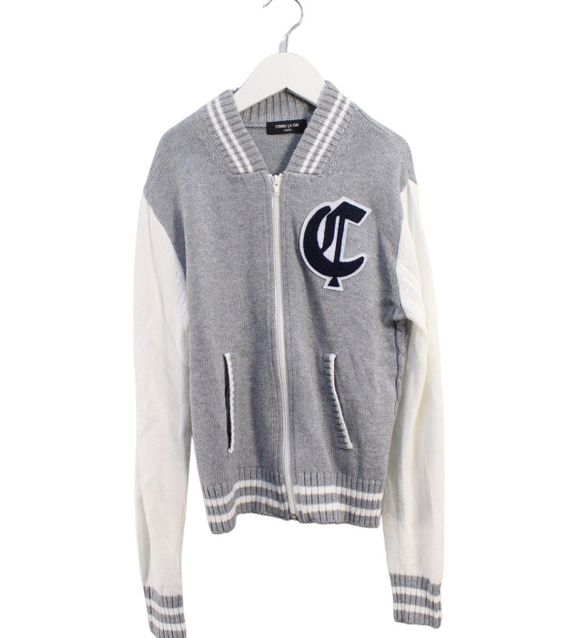 A Grey Knit Sweaters from Comme Ca Ism in size 10Y for boy. (Front View)