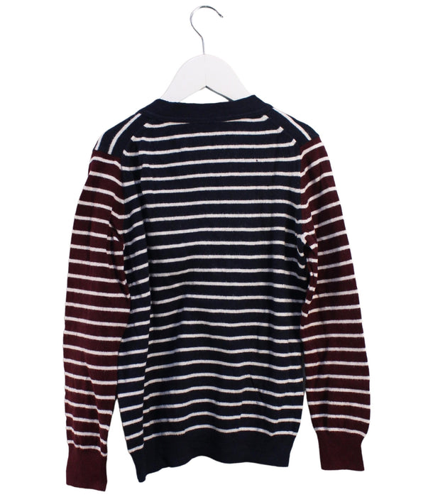 A Navy Cardigans from Crewcuts in size 6T for boy. (Back View)