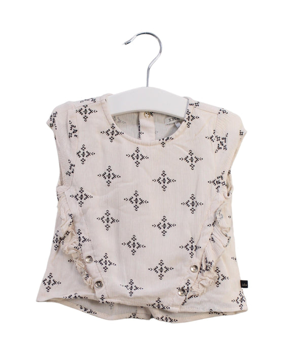 A Pink Short Sleeve Tops from IKKS in size 12-18M for girl. (Front View)