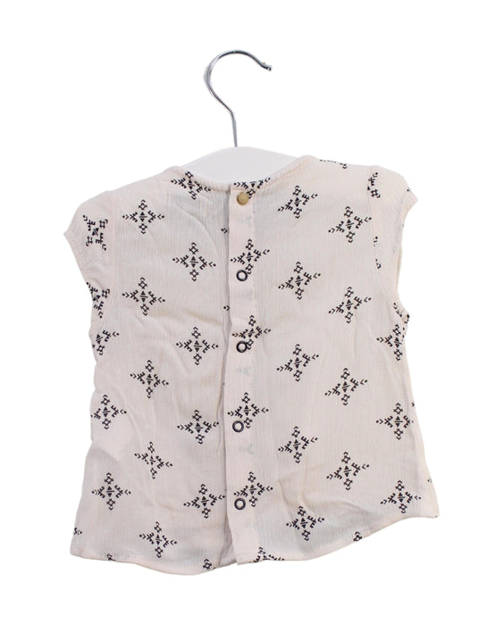 A Pink Short Sleeve Tops from IKKS in size 12-18M for girl. (Back View)