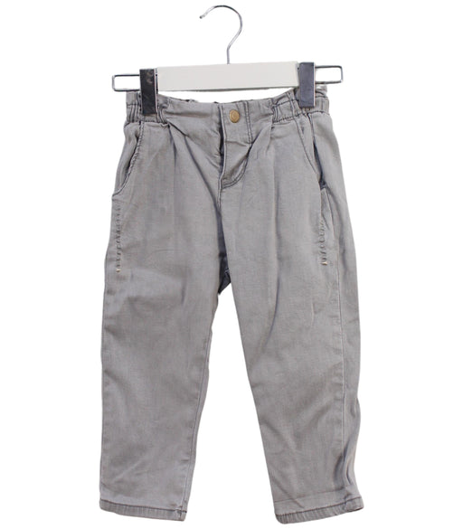 A Grey Casual Pants from IKKS in size 12-18M for boy. (Front View)