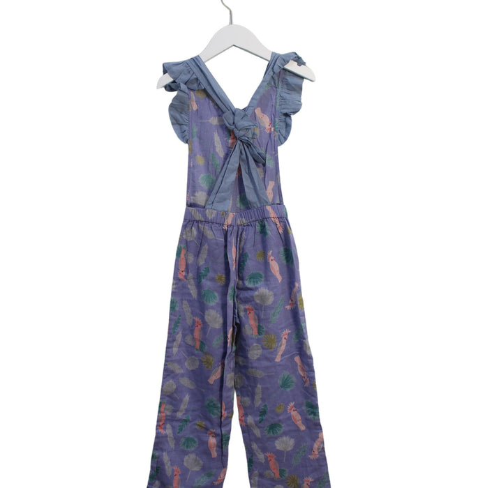 A Blue Jumpsuits from Milapinou in size 4T for girl. (Back View)