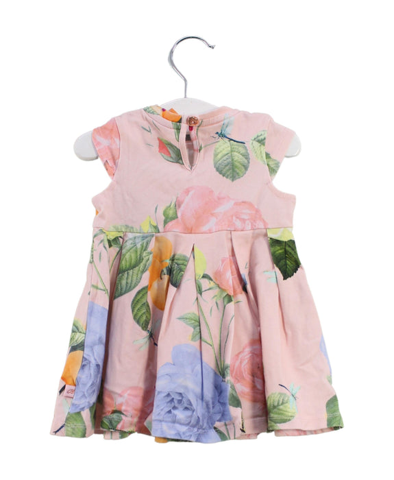 A Pink Sleeveless Dresses from Baker by Ted Baker in size 3-6M for girl. (Back View)