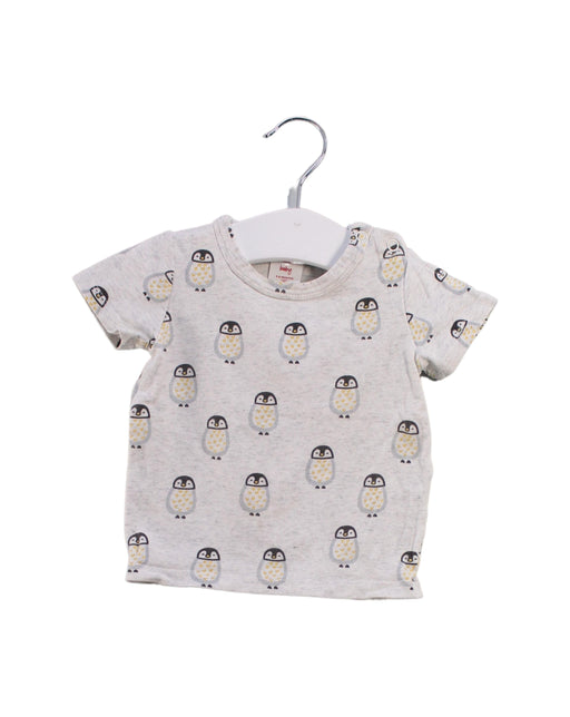 A Grey Short Sleeve T Shirts from Seed in size 3-6M for girl. (Front View)