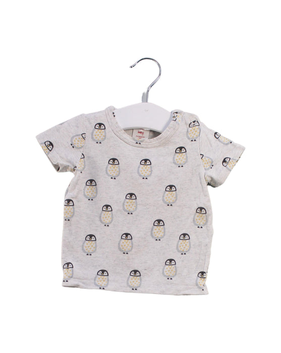 A Grey Short Sleeve T Shirts from Seed in size 3-6M for girl. (Front View)