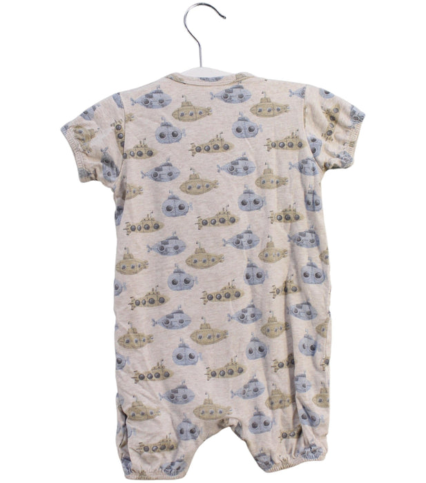 A Beige Short Sleeve Rompers from Hust & Claire in size 6-12M for boy. (Back View)