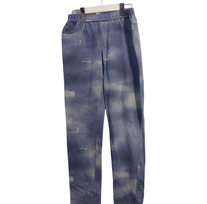 A Blue Casual Pants from Momonittu in size 12Y for boy. (Front View)