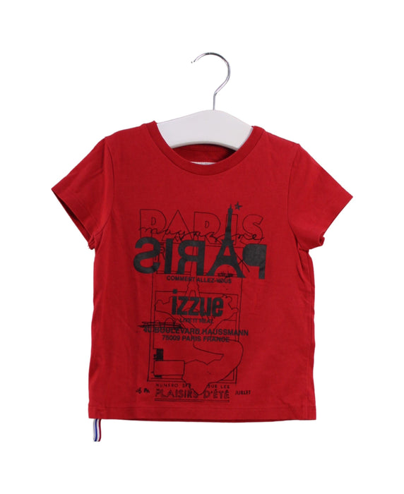A Red Short Sleeve T Shirts from izzue in size 18-24M for boy. (Front View)