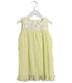 A Yellow Sleeveless Dresses from Kingkow in size 4T for girl. (Front View)
