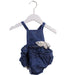 A Blue Sleeveless Bodysuits from Nanos in size 6-12M for girl. (Front View)