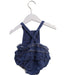A Blue Sleeveless Bodysuits from Nanos in size 6-12M for girl. (Back View)