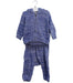 A Blue Pants Sets from Seed in size 6-12M for boy. (Front View)