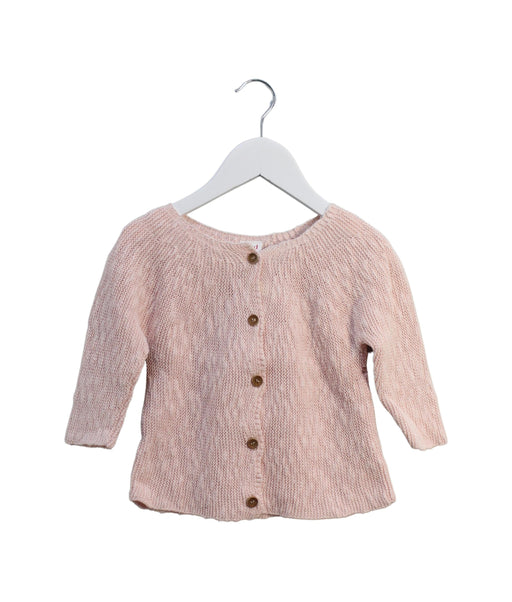 A Pink Cardigans from Seed in size 6-12M for girl. (Front View)