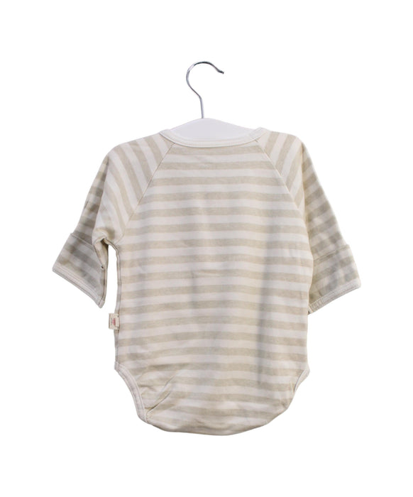 A Beige Long Sleeve Bodysuits from Primeval in size 3-6M for neutral. (Back View)