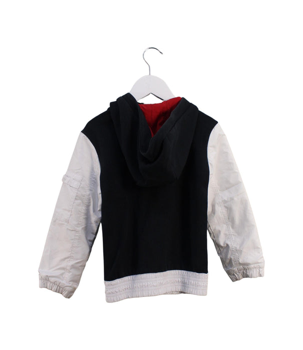 A Black Lightweight Jackets from Adidas in size 4T for boy. (Back View)