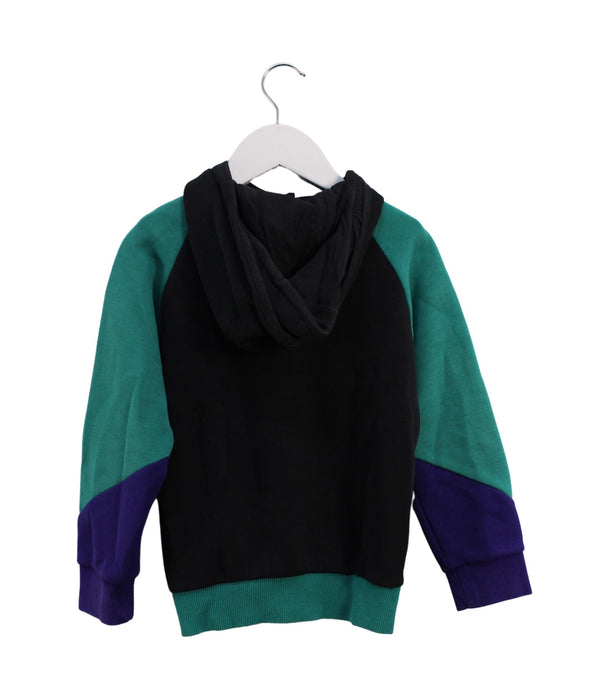 A Black Lightweight Jackets from Adidas in size 5T for boy. (Back View)