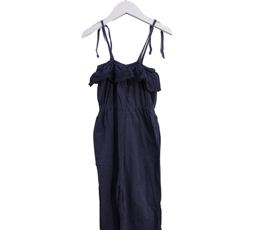 A Navy Sleeveless Jumpsuits from Zhoe & Tobiah in size 4T for girl. (Front View)