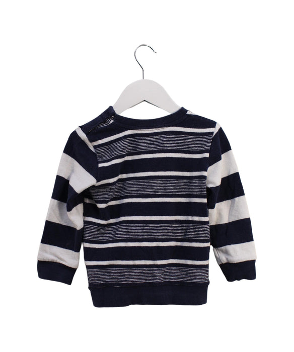 A Navy Knit Sweaters from Seed in size 18-24M for boy. (Back View)