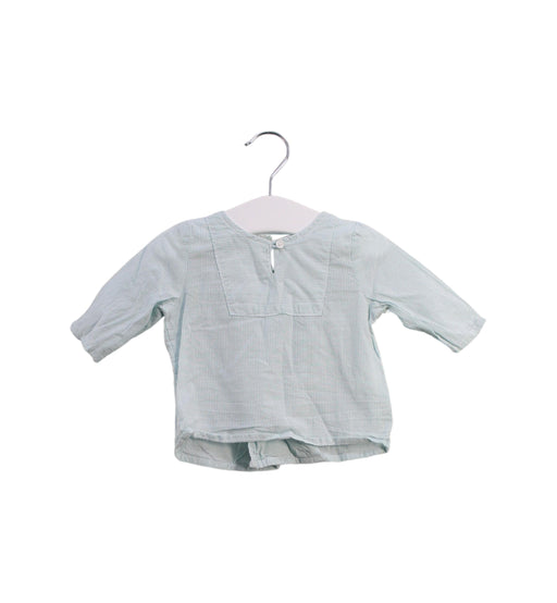 A Blue Long Sleeve Tops from Bout'Chou in size 0-3M for neutral. (Front View)