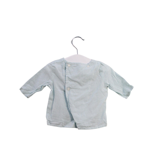 A Blue Long Sleeve Tops from Bout'Chou in size 0-3M for neutral. (Back View)