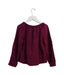 A Purple Long Sleeve Tops from Cyrillus in size 6T for girl. (Back View)