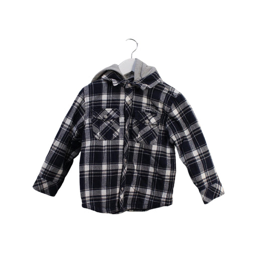 A Black Shirts from Chickeeduck in size 4T for boy. (Front View)