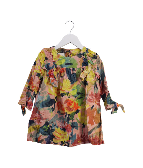 A Multicolour Long Sleeve Dresses from Nanos in size 3T for girl. (Front View)