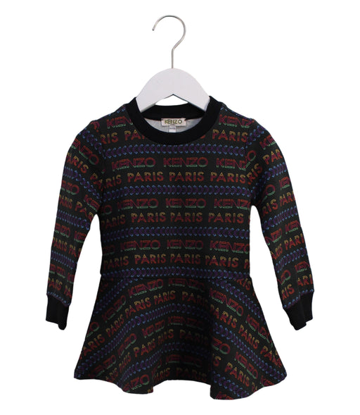 A Black Sweater Dresses from Kenzo in size 4T for girl. (Front View)