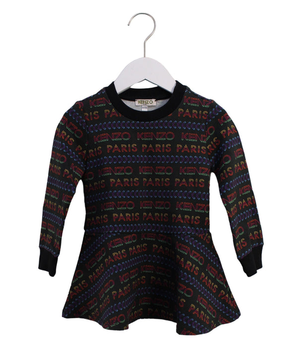 A Black Sweater Dresses from Kenzo in size 4T for girl. (Front View)