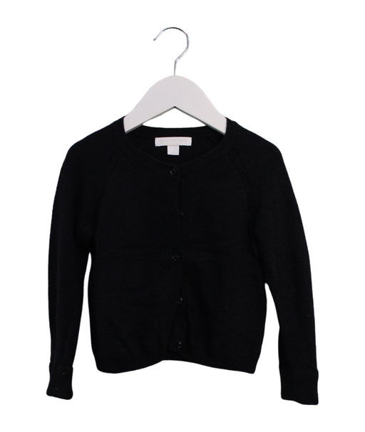 A Navy Cardigans from Burberry in size 2T for girl. (Front View)